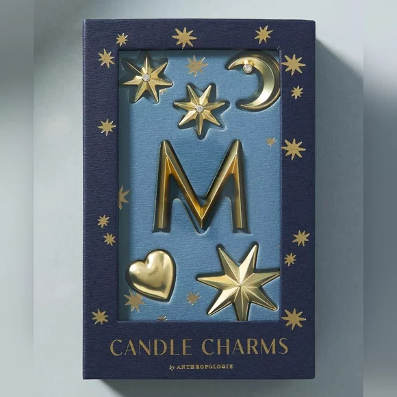 Anthropologie Monogram Candle Charms, Various. New In Box - Picture 7 of 8